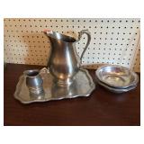 Wilton Pewter Pitcher Set
