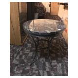 Side Table with Marble Top