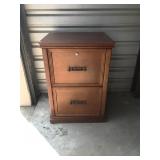 Cherry Two Drawer File Cabinet