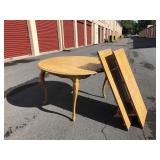 Oak Table and Two Leaves