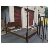 Full Sized Four Poster Bed with Optional Canopy