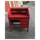 Painted Roll Top Desk