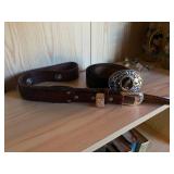 Two Western Leathern Belts