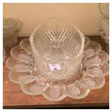 Egg Plate and Compote