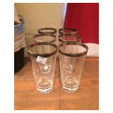 6 Silver Rim Glasses