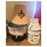 Shade/ Paris Motif Shades and Bucket