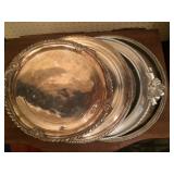 Assortment of Silver Trays