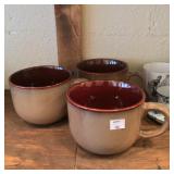 Three Large Mugs