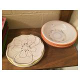 Three Bowls and Three Plates