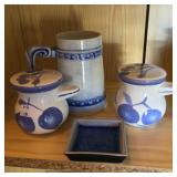 Blue and White Pieces