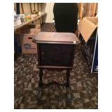 Copper Lined End Table with Humidor