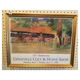 Framed Horse Show Poster
