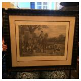 Etching of Hunt Scene