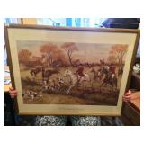 Framed Print of Hunt Scene