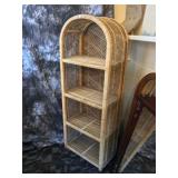 Wicker Shelving Unit