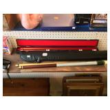 Two Pool Sticks