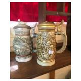 Pair of Decorative Steins