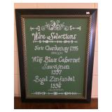 Wine Selections Sign 23x29