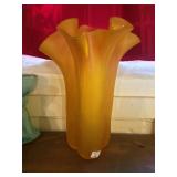 Large Satin Glass Vase