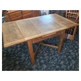 Mission Style Oak Table with pull out extensions