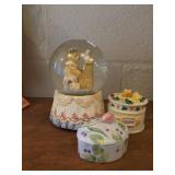 Snow Globe and Trinket Boxes