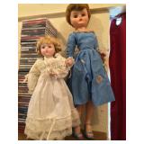 Pair of  Dolls - One Tall Girl and a Girl w/ Doll