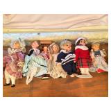 Large Lot of Smaller Dolls - 1 from Italy