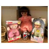 Three Dolls - 2 in original boxes