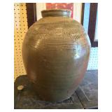 Large Heavy Handmade Pottery Urn / Vase