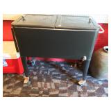 Cooler with legs and drain