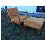 Folke Ohlsson Chair & Ottoman by DUX -all original