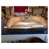 Silver Lidded Glass Pan