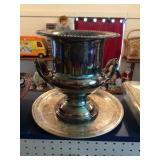 Large Silver Plate Urn