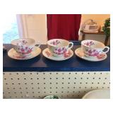 Three Pretty Tea Cups