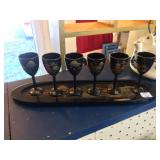 Asian LAquer Sake Cups