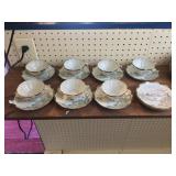 7 Japanese Egg Shell China Tea Cups