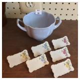 China Spooner and Chopstick Rests