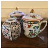 Three pieces of china