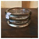 Silver Rimmed Coasters