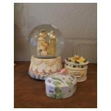 Snow Globe and Trinket Boxes