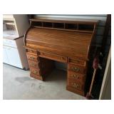 Oak Roll Top Desk