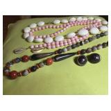 Agate Necklace and Earrings