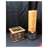 Planter and Candle