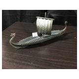 Small Metal Viking Ship