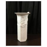 White Chalkware Vase