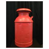 Painted milk can from Herndon VA