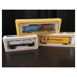 Three HO Scale Rail Cars NIB