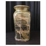 Heavy Vase with beautiful glaze by Teruo Hara