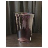 Large purple glass vase