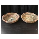 Pair of African baskets